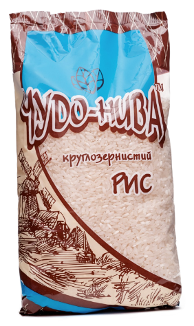 Рис круглозернистий шліфований Чудо-Нива, 1 кг